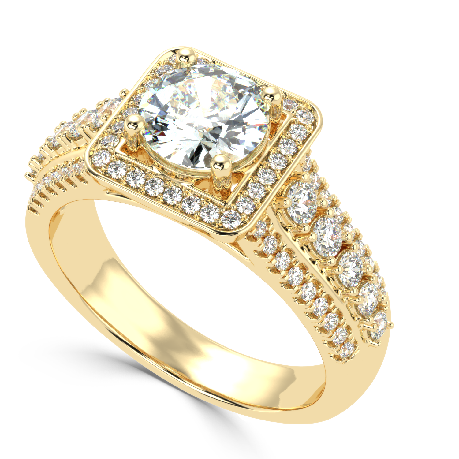 Buy 1.74Ct H VS1 Natural Diamond Ring | SolitaireKart